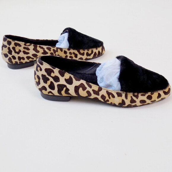 nwt Ariana Bohling alpaca loafers cheetah print - Picture 8 of 11
